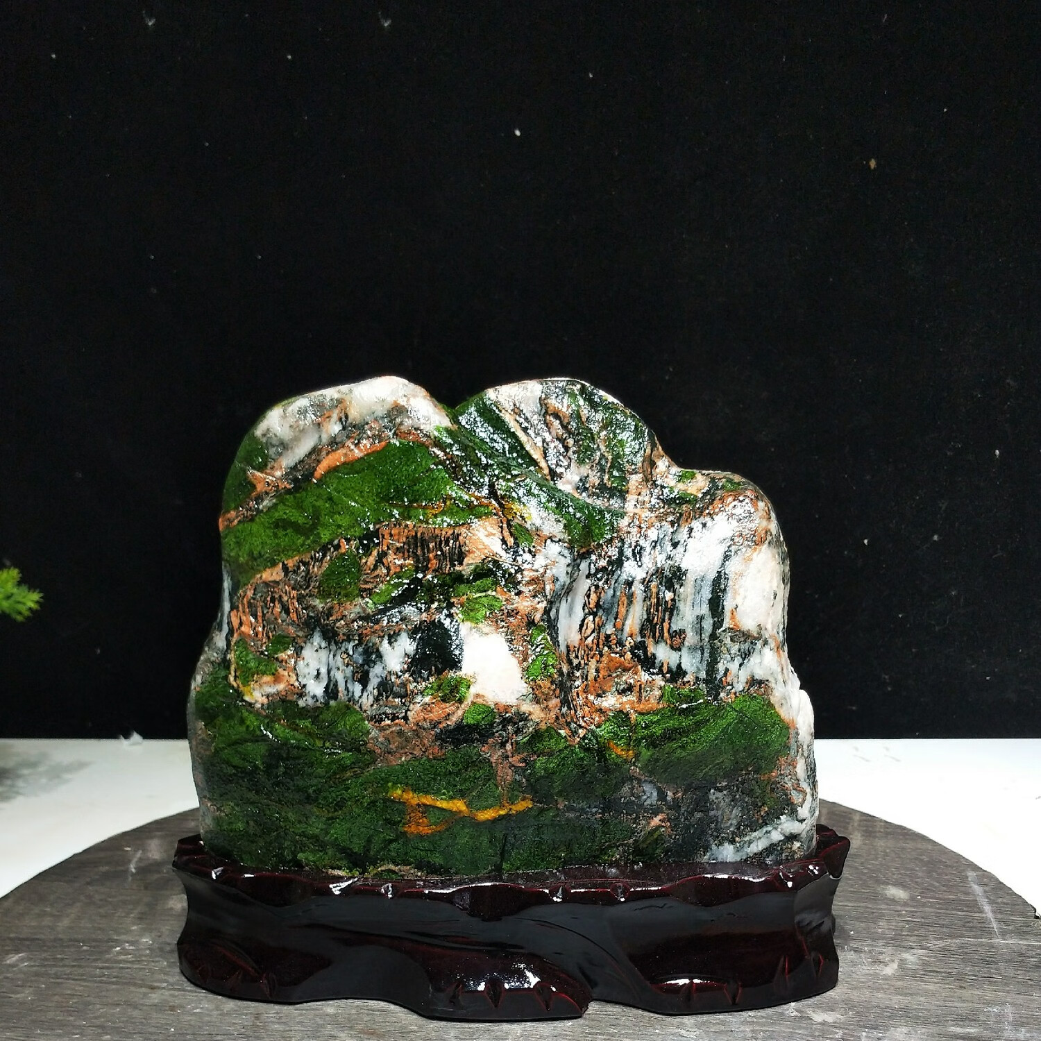 語森憶奇石天然青海七彩石原石水沖石黃河石國畫石家居裝飾桌面擺件