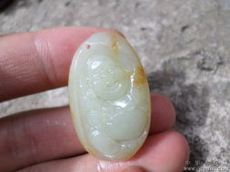 精品和田玉籽料小玉佛 玉質溫潤，白嫩細膩的青海玉石珍品